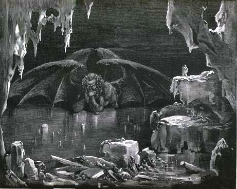 ポール・ギュスターヴ・ドレ ダンテの『神曲』地獄篇の悪魔大王の挿絵